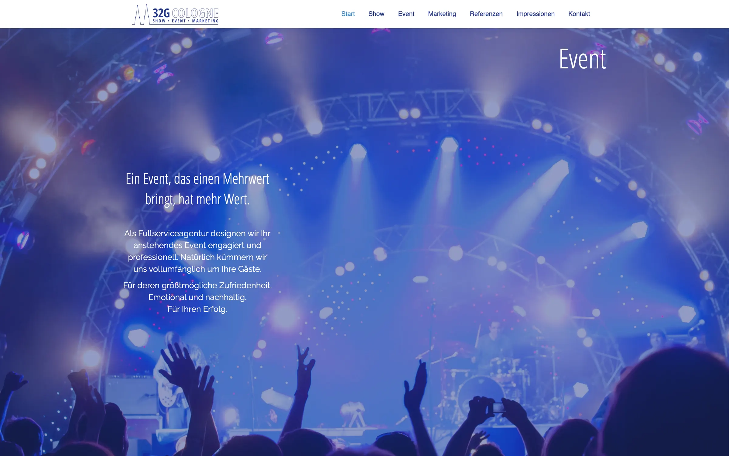 32G-COLOGNE Website — Abschnitt 3