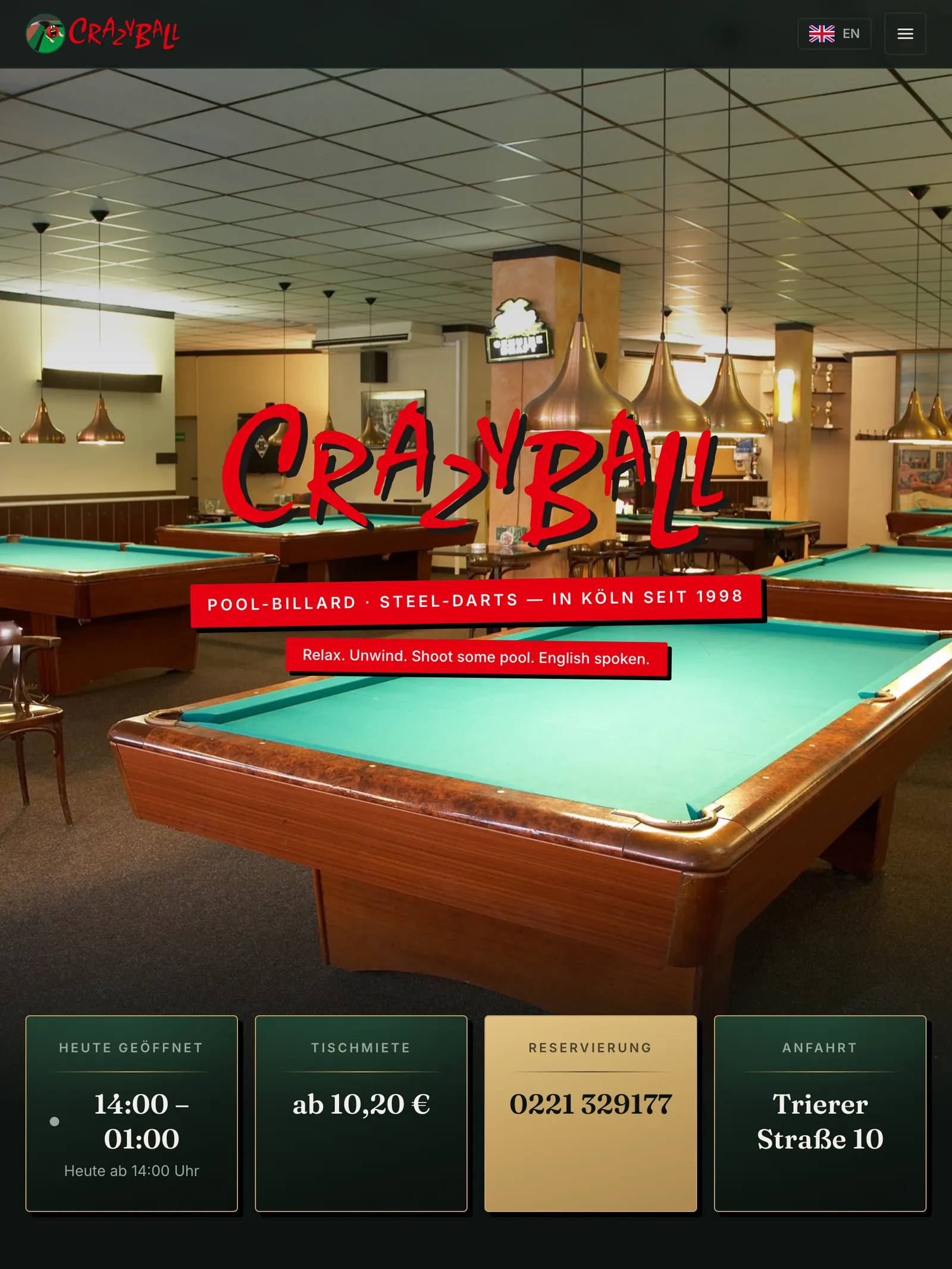 Bild vergrößern Billard Café Crazy Ball — Tablet