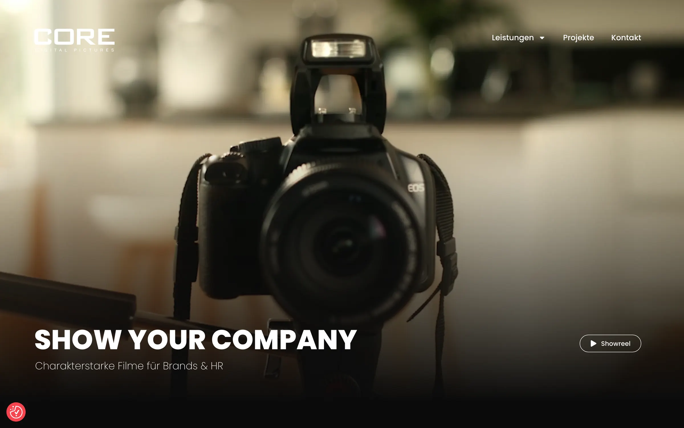 COREPICTURES Website — Startseite · Desktop