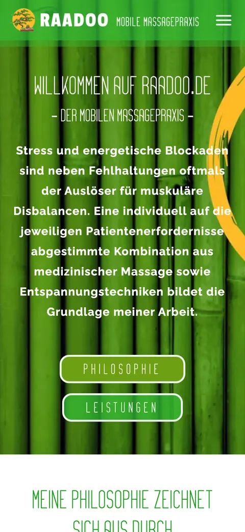 RAADOO Mobile Massage — Telefon