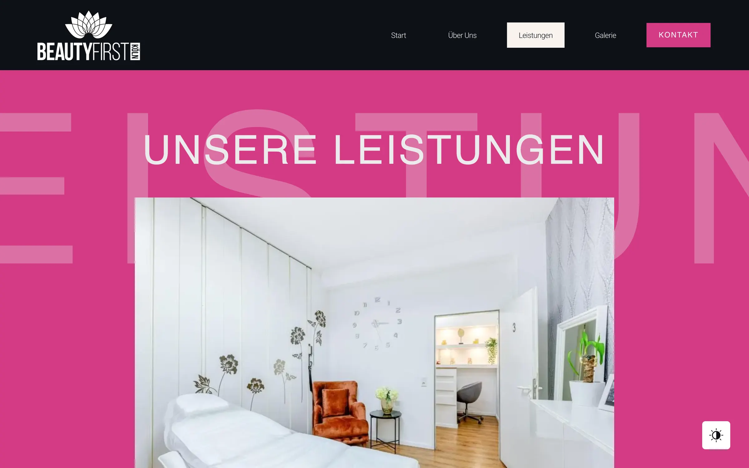 Beauty First Köln web sitesi — alt sayfa 4