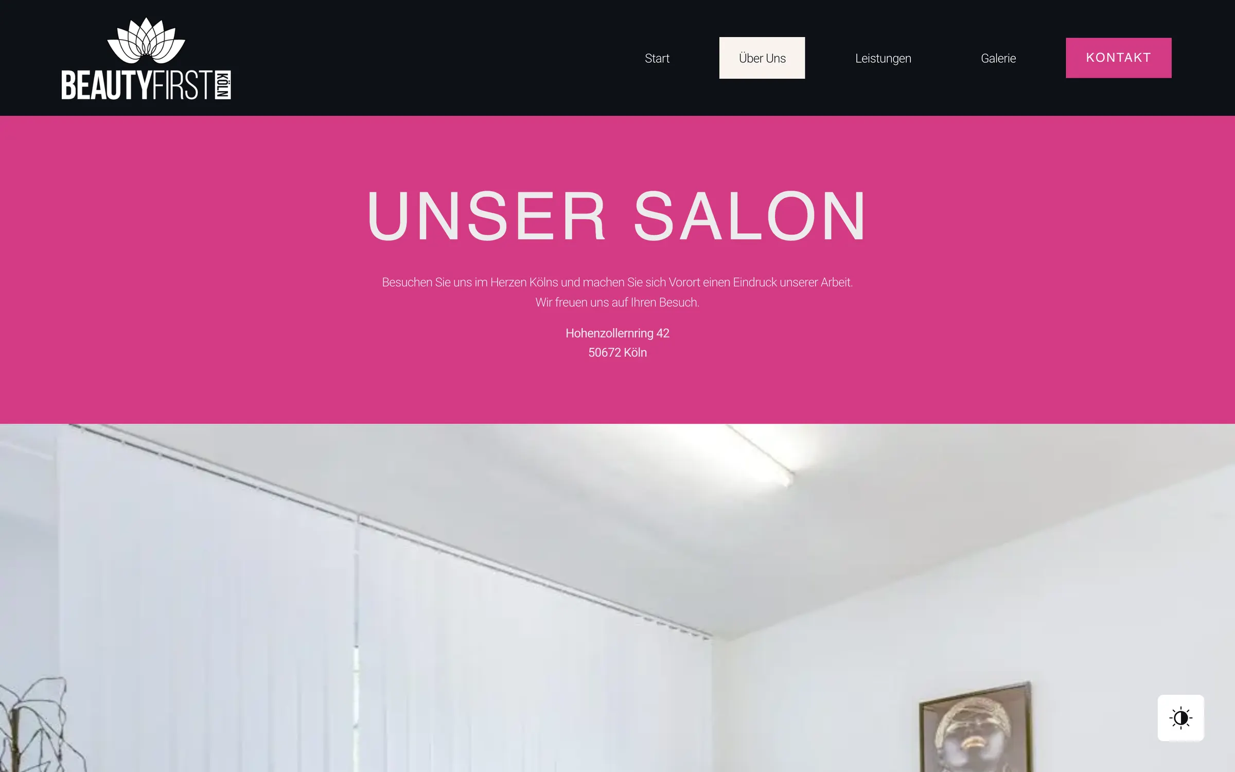 Beauty First Köln web sitesi — alt sayfa 5