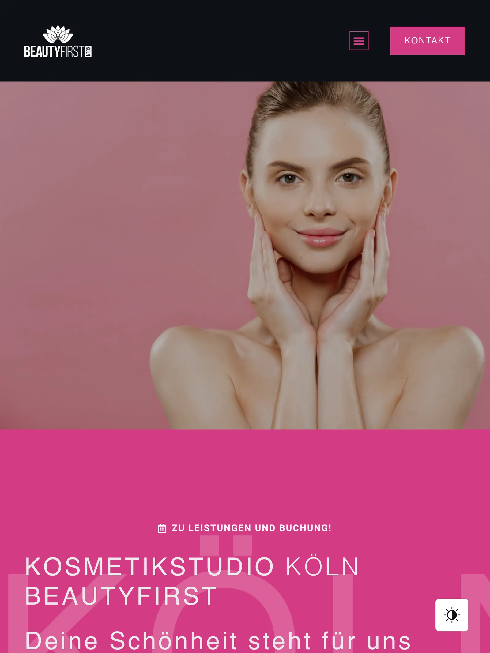 Beauty First Köln web sitesi — alt sayfa 6