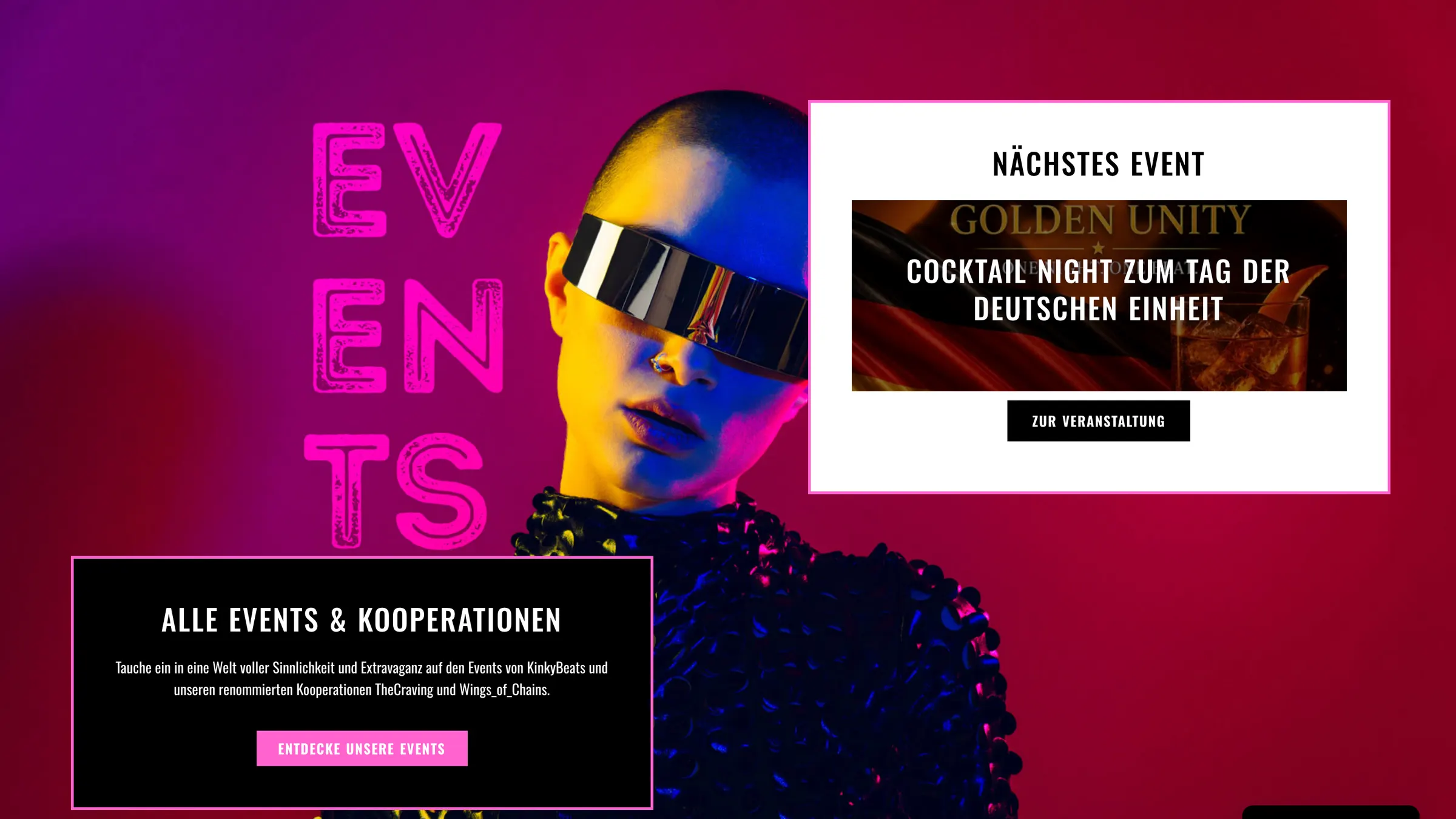Bild vergrößern Website Kinky Beats — Abschnitt 2