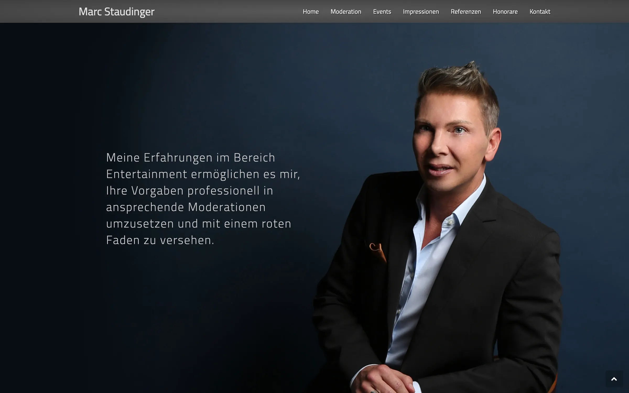 Bild vergrößern Website Marc Staudinger — Abschnitt 2