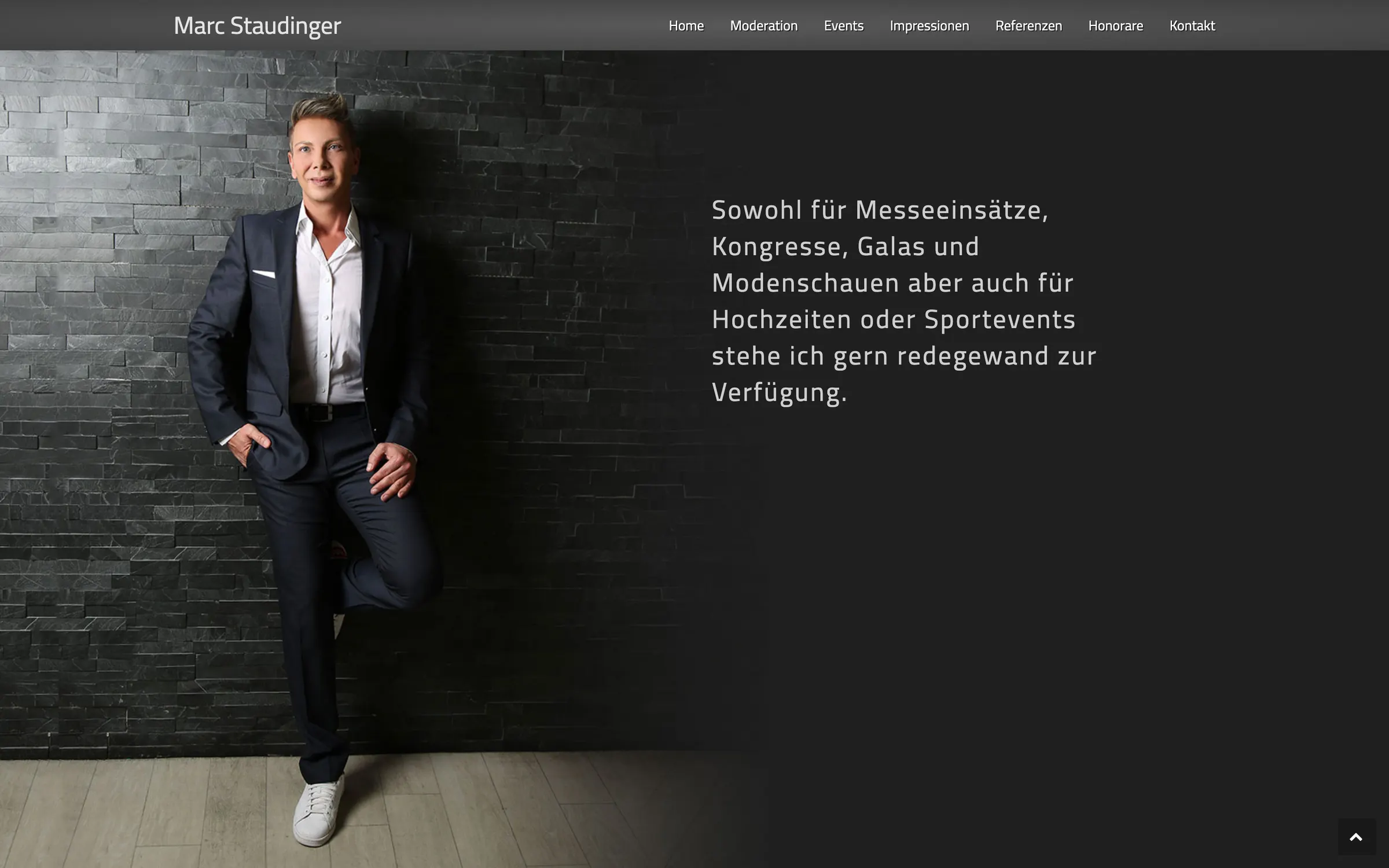 Bild vergrößern Website Marc Staudinger — Abschnitt 3