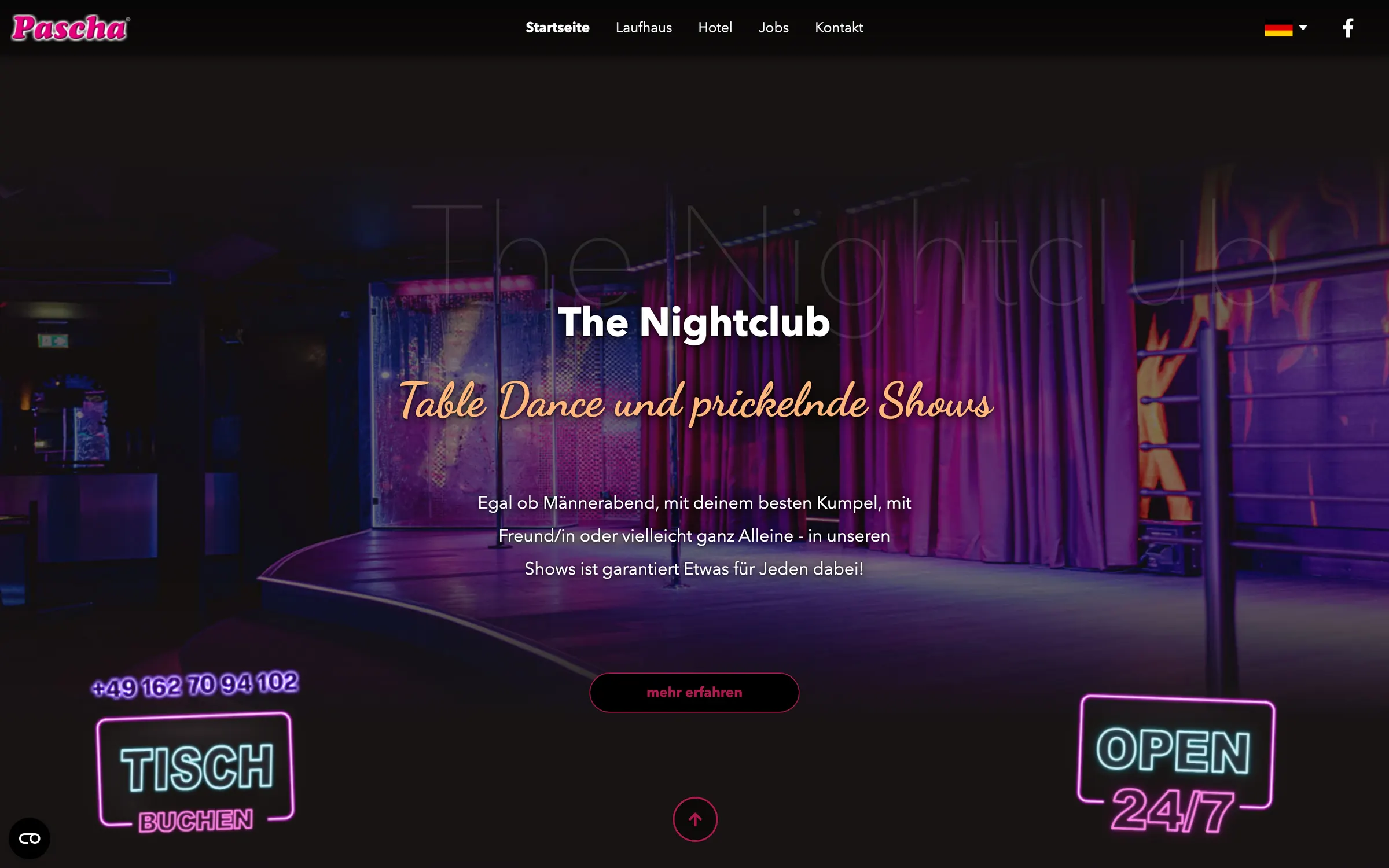 Website Pascha Köln — Abschnitt 3