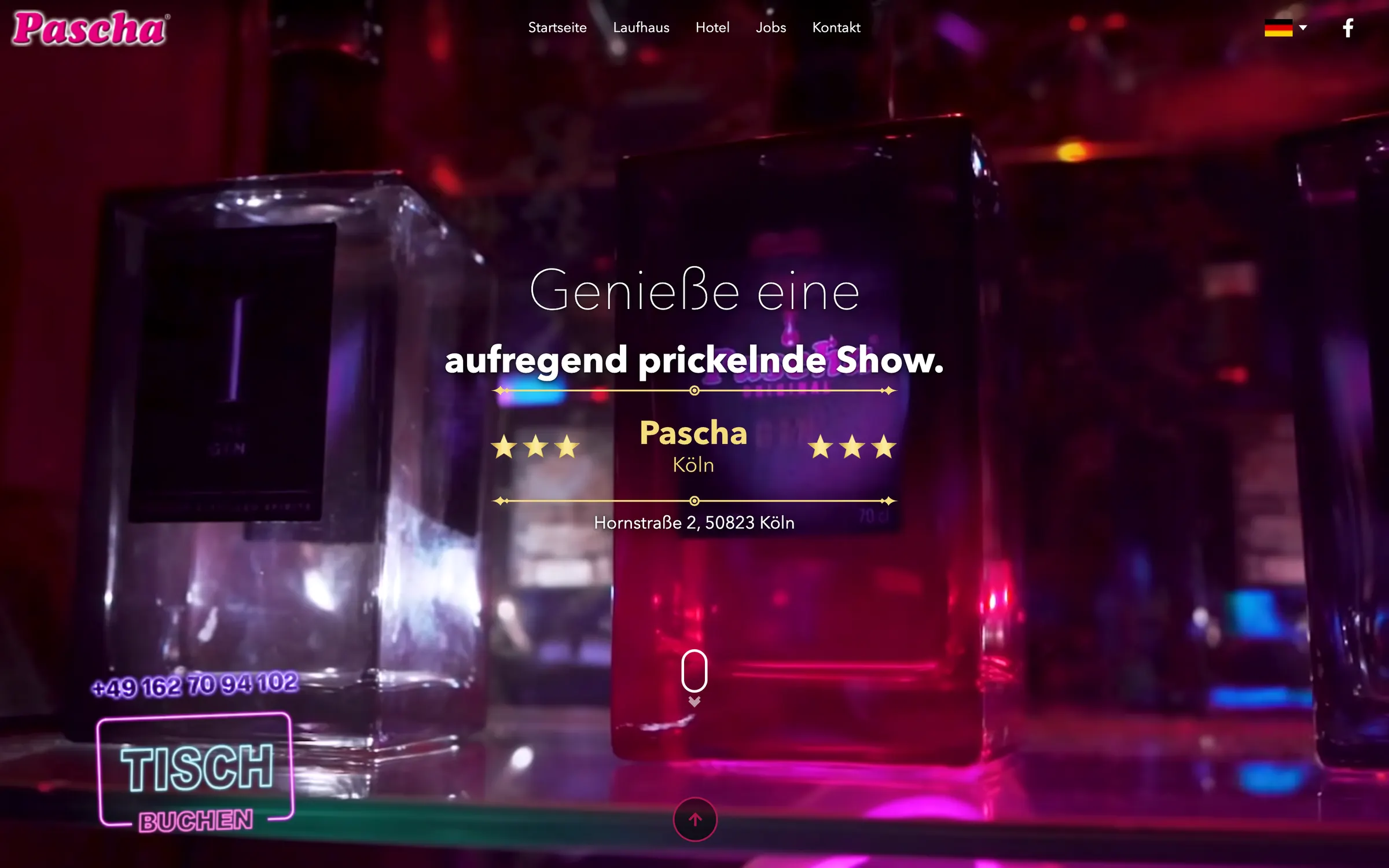 Website Pascha Köln — Unterseite 3
