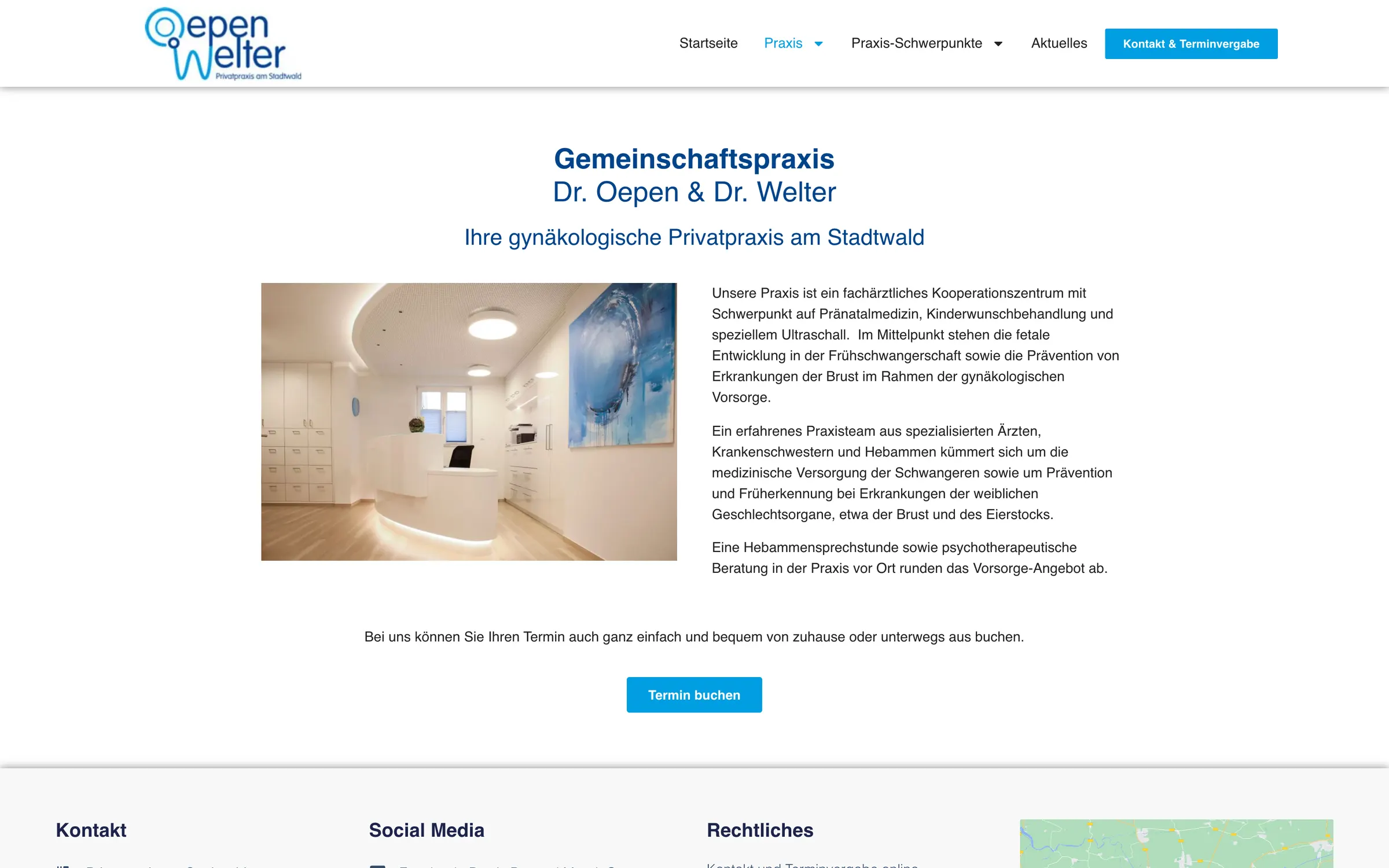 Praxis Oepen Welter web sitesi — alt sayfa 3